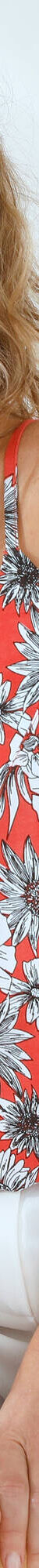 Caraco met bloemenprint, eco-verantwoorde viscose (koraal / wit) Caraco met bloemenprint, eco-verantwoorde viscose (koraal / wit)